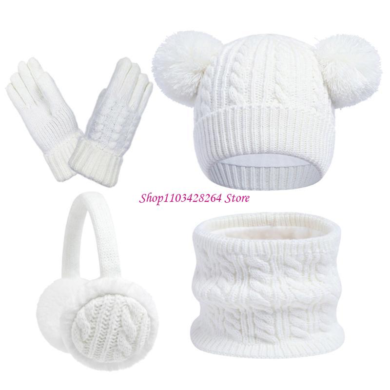 Baby Gear - Boy Girls Winter Hat Scarf Gloves