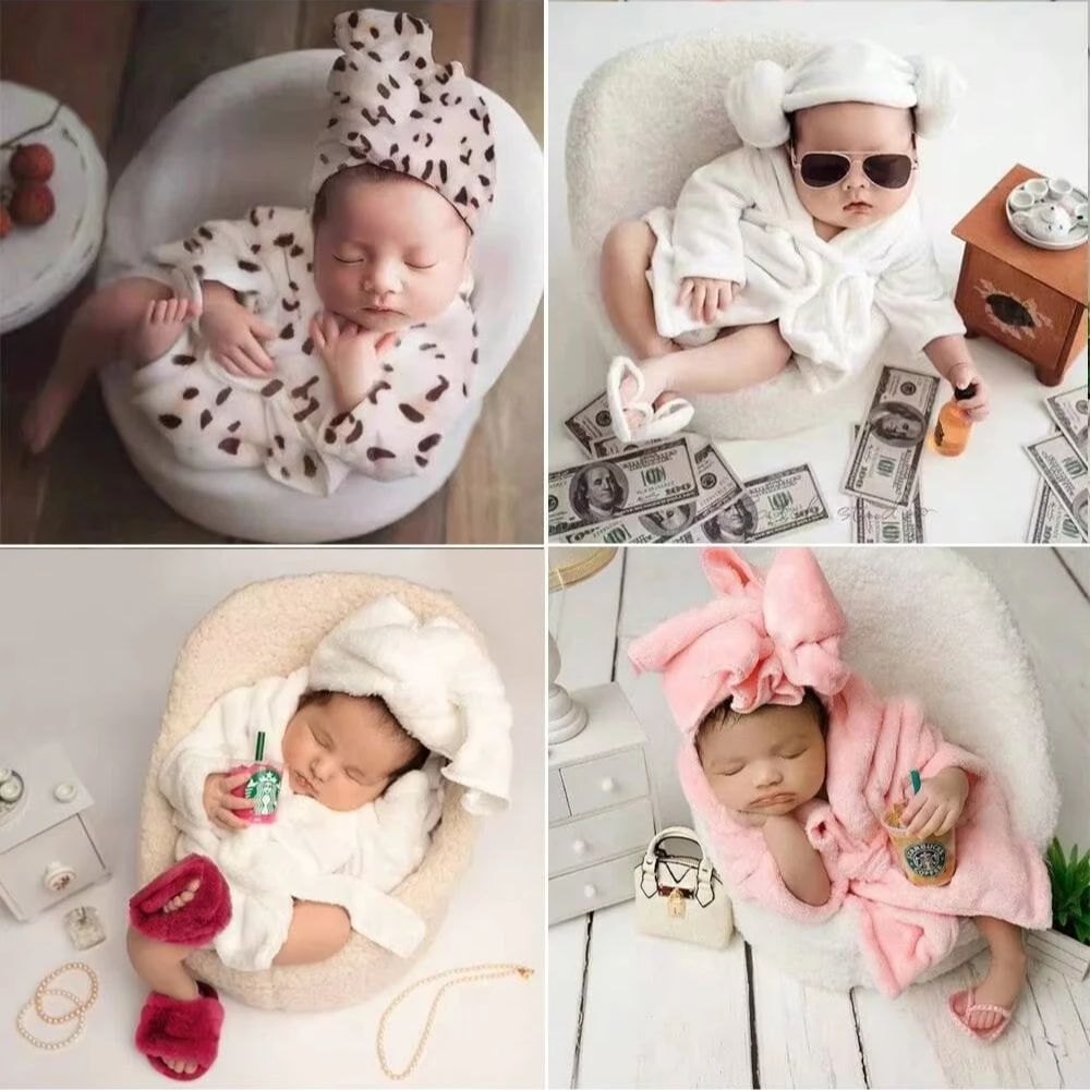 Infant Photography Props Outfit - Soft Fleece Newborn Photography Props Baby
