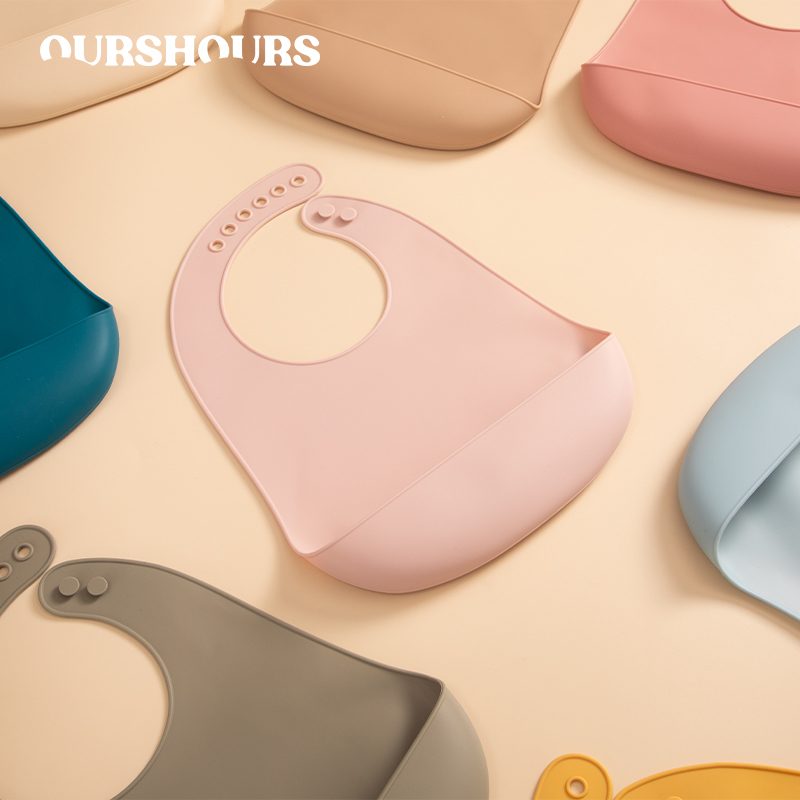 Waterproof Baby Bibs Silicone - Food Grade Baby Soft Silicone Bibs